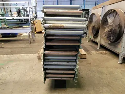 120 x 18 x 2.5 in. Roller Conveyor