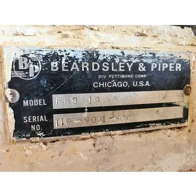 USED BEARDSLEY & PIPER PRB 18