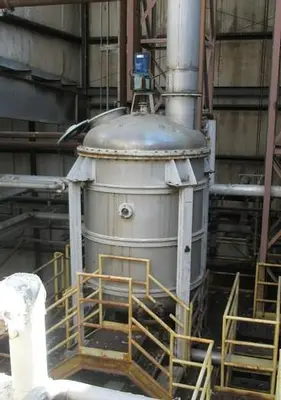 Crystallizer, 2,000 Gallon, Alloy, 6' X 8', Agit, Coil, (2) #C735206