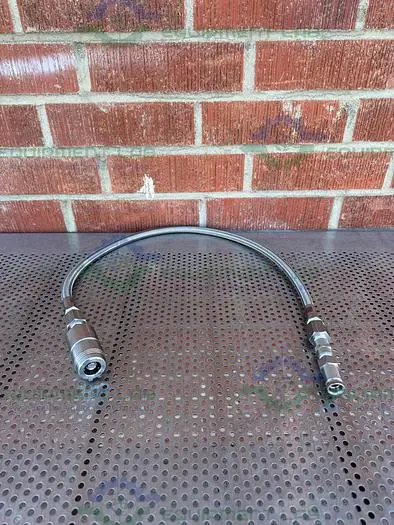 Used UNBRANDED STAINLESS STEEL BRAIDED HOSE 45" W/ SWAGELOK QUICK RELEASE FITTING Hoses | Equipment Lab #486649
