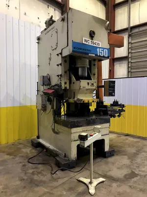 150 TON KOMATSU MODEL OBS-150-3 GAP FRAME PRESS, 7.87" STROKE: STOCK 16340