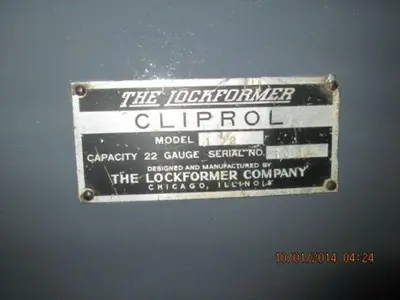 Lockformer / Cliprol 1-1/2 Heavy Duty rollforming machine, 22 gauge, 2 HP, 230/460 V.