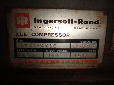 USED INGERSOLL RAND XLE