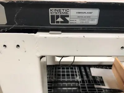 KINETIC SYSTEMS VIBRAPLANE 120943-10-0821 VIBRATION TABLE