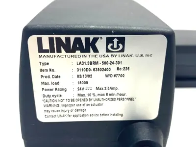 Used Linak Hood Lift Actuator Arm Linear Actuators Michigan US | Maverick Industrial Sales #1481538