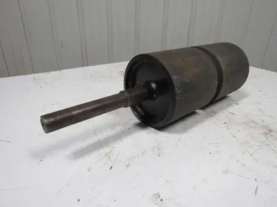 Rubber Coated Steel Conveyor Pulley Roller 6-3/4"x13-3/4"L