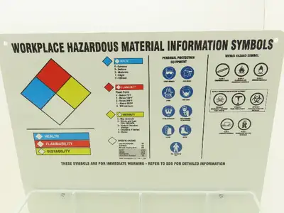 Accuform ZRS349 MSDS Right to Know Safety Information Center 20"H 15"W 6 3/4"D