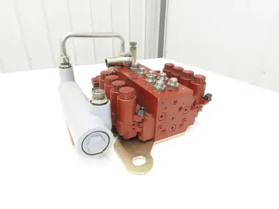 Linde 000143179518 Hydraulic 4-Lever Spool Valve Forklift Mast Control Off E20C