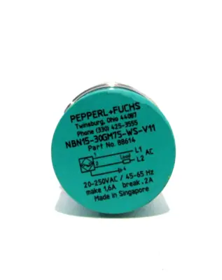NEW PEPPERL + FUCHS NBN15-30GM75-WS-V11 PROXIMITY SWITCH 88614 NBN1530GM75WSV11