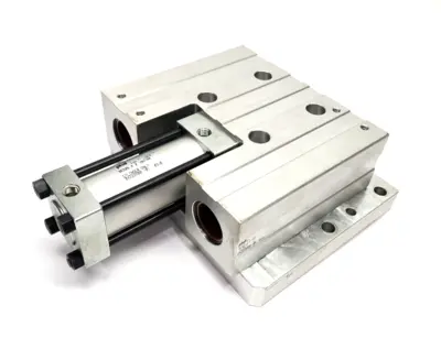 SED25X2-GV-H4, SED25X2-GV, SED25 X 2-GV-H4 | PHD SED25X2-GV-H4 Pneumatic Thruster Slide 1-3/8" Bore 2" Travel NO GUIDE SHAFTS - Used