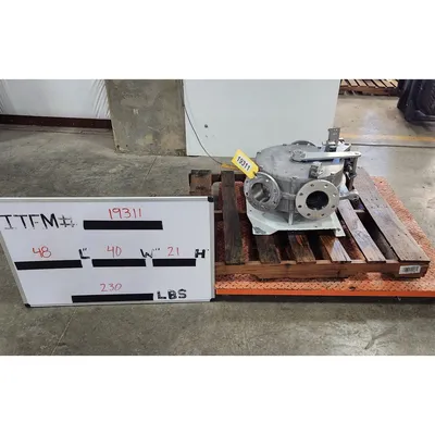 Used Reimelt GmbH 4" Single-channel Stainless Steel Tunnel Diverter Valve
