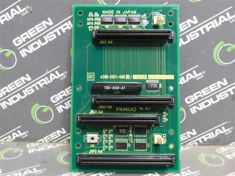Fanuc A20B-2001-0980/01A 3-Slot Chassis Backplane PCB Used