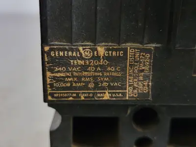 USED GENERAL ELECTRIC TED132040