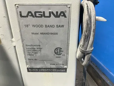 Used LAGUNA MBAND184200 Woodworking Vertical Band Saws Ohio US | HGR 24 #1286703
