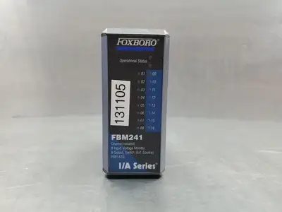 Used Foxboro FBM241 Channel Isolated 8-In/8-Out Voltage Monitor Module PLC Input & Output South Carolina US | Palmetto Automation #1511029