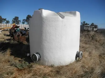 Tank, 1,300 Gallon, PET, 6' X 6.5', Chilled Water, (2) #S741498