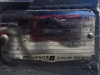 USED RELIANCE ELECTRIC T21P20B EX