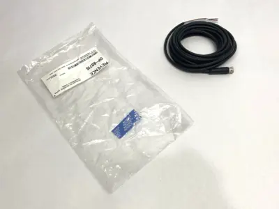 USED KEYENCE SINGLE ENDED FEMALE CORDSET M8 4-PIN 5M