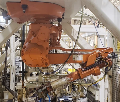ABB IRB2400-M98A Robot Manipulator Arm w/ Controller and Teach P