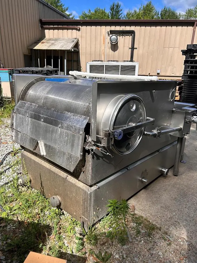 Rotary Screen, Stainless Steel, 24” Diameter x 48” Screen, Tank 48” x 48” x 96”, #5991576