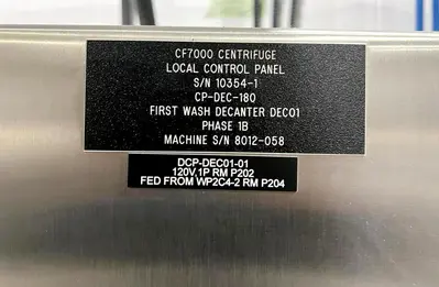 (4) GEA Westfalia ProteinMaster CF 7000 sanitary tricanter centrifuges, 316SS.