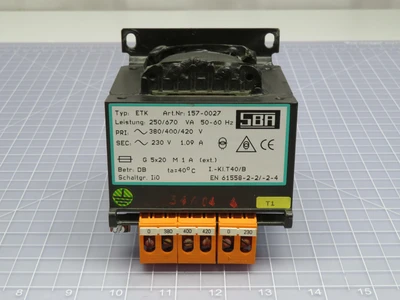 Used SBA _UNKNOWN_ Transformers | OCO Industrial #1695056