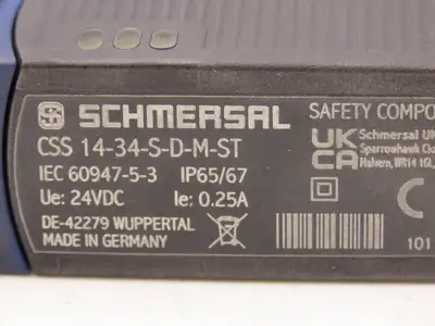 Schmersal 101181063 Magnet Safety Sensor Non Contact CSS 14-34-S-D-M-ST