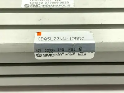 USED SMC COMPACT DOUBLE ACTING CYLINDER, LONG STROKE