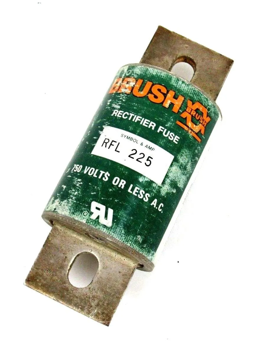 NEW BRUSH RFL-225 RECTIFIER FUSE 750V RFL225