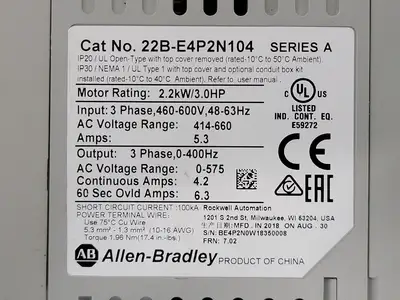 USED ALLEN-BRADLEY 22B-E4P2N104