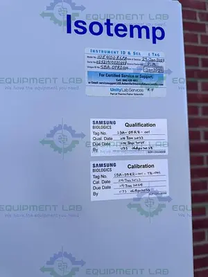 USED THERMO FISHER IUE40086FA ISOTEMP ULTRA LOW TEMPERATURE FREEZER -86°C, 19 CU.FT.