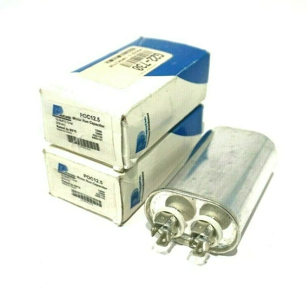 2 NEW PACKARD POC12.5 CAPACITORS POC125