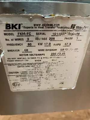 Used BKI FKM-FC Cookers / Coolers / Fryers Illinois US | Falcon Restaurant Supply #1375794