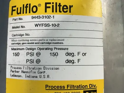 Used PARKER WYFSS102 Chemical & Process Equipment Ohio US | HGR 24 #1407647