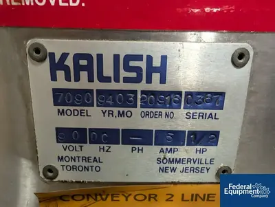USED Kalish Kalish Liquid Filling Line, Model 2200