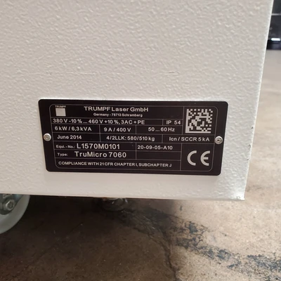 Used Trumpf Does Not Apply Misc Industrial Equipment California US | American Industrial Supply Co. #1377041