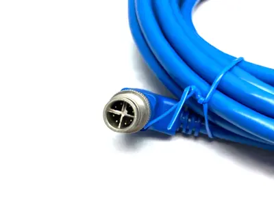 | Eaton Tripp Lite NM12-6A4-05M-BL Right Angle M12 X-Coded to RJ45 Cable Cat6A - New Other