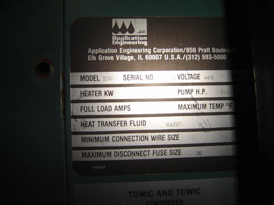 USED APPLICATION TDW-1