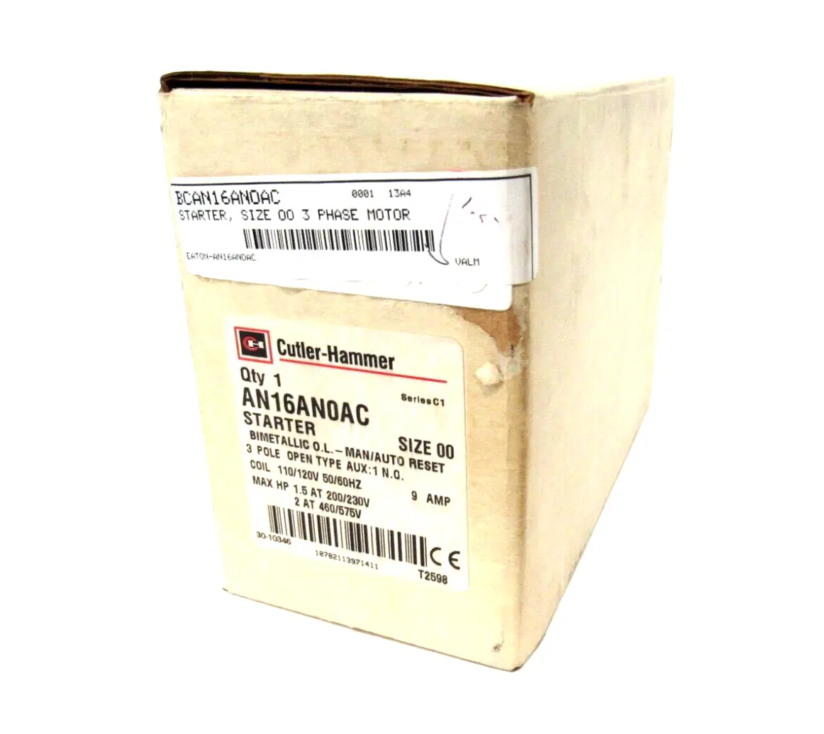 NEW CUTLER HAMMER AN16AN0AC STARTER SIZE 00