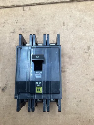 Square D 50A Circuit Breaker; QOU3505283; 240V 50/60Hz 3 Pole -NIB