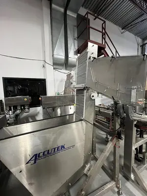 USED 2018 ACCUTEK  PACKAGING MODEL 22-500-000 (CAPPER) & 60-COE CH2 (CAP HOPPER/ELEVATOR)