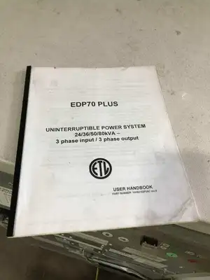 ETL EPD70 Plus 24KVA UPS Uninterruptable Power Supply 3PH 480VAC 208/288VDC
