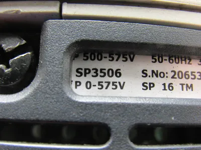 Emerson SP3506 Panel Mount AC Unidrive 500-575V 3PH 18.2A W/Power Supply