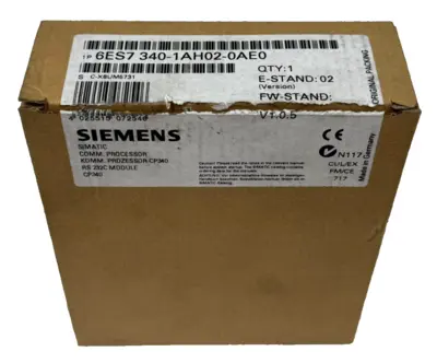 NEW SIEMENS 6ES7340-1AH02-0AE0 COMM. PROCESSOR CP340 6ES7 340-1AH02-0AE0