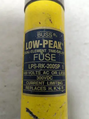 Used COOPER BUSSMANN LPS-RK-200SP Miscellaneous Equipment (Electrical & Power) Ohio US | Surplus Asset Holdings #1243676