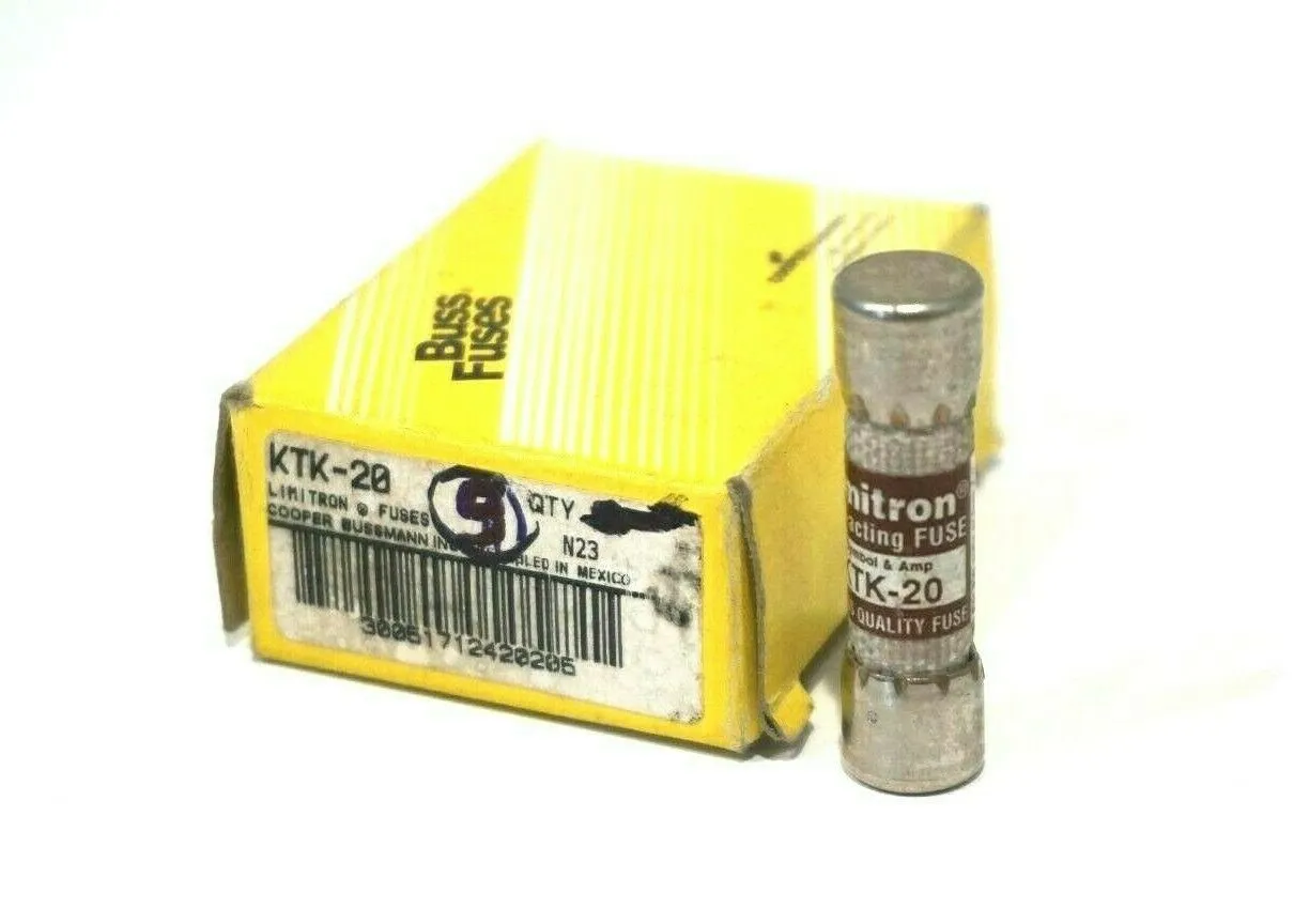 9 NEW BUSSMANN LIMITRON KTK-20 FUSES KTK20
