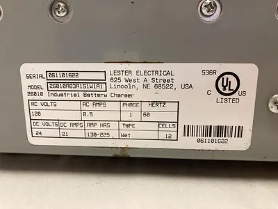 New | in-Stock LESTER ELECTRIC 26010 Battery Chargers | Surplus Asset Holdings #1227665