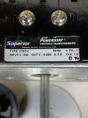 NEW SUPERIOR ELECTRIC 216CU