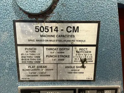 Used 2016 SCOTCHMAN INDUSTRIES, INC. 50514CM Ironworkers Ohio US | HGR 24 #1291835