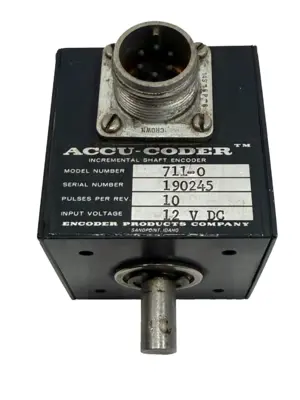 USED ENCODER PRODUCTS ACCU-CODER 711-0 ENCODER 12 VDC 7110